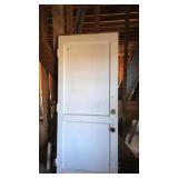 33 inch wooden two panel entrance Door painted