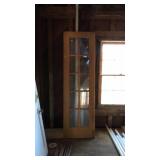 Pine 10 pane glass side door window, 24" wide