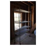 Stainless metro portable shelf, 5 shelves high,