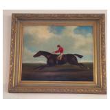 Decorator painting, thoroughbred racer