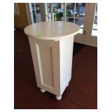 Plant stand, white with ball foot 24" dia.  by