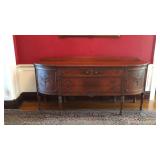 Walnut sideboard with 2 drawers over 2