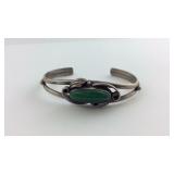 Malachite and sterling N.A. Bracelet