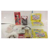 Craft jewelry in 2 plastic containers with hinged