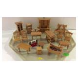 Doll furniture - 18 pieces total