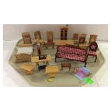Doll furniture - 18 pieces total