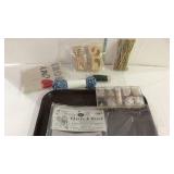 Craft supplies - floral wire, pipe cleaners, wood