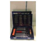 Hobby knife set, 51-pc in case with box, includes