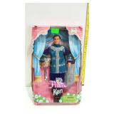 Prince Ken doll with crown, sword, and shield,