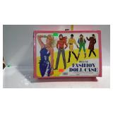 Deluxe Fashion Doll Case with two Ken dolls, some