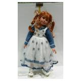 27" Harmony Creations vinyl soft body doll in blue