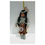 20" porcelain Indian doll by Gustave Wolff with