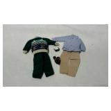 Ken doll outfits - Khaki pants, denim shirt, ski