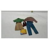 Ken doll outfits - Hicking shorts, road map, green