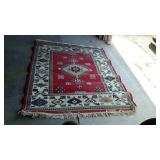 Wool, native American style area rug with center