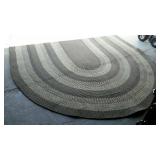 Large braided room rug, does have some rodent