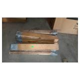 Group lot, includes seven saw horse legs