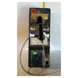 Coin operated wall mount pay phone - no key