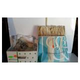 Misc linens and more - tablecloth, needlework