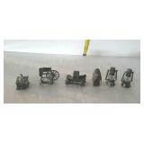 Pencil sharpeners - lot of six various shapes,