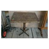 Table - restaurant / pub style with iron footed