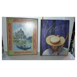 Wall décor plaques - one Venice Italy, and one