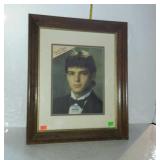 Oak frame with double matting & glass - 20 x 25