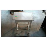 Side table, painted white - 20 x 13 x 22