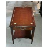 End table, single drawer style with under shelf