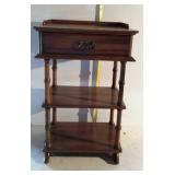 Stand - single drawer oak finish with two under