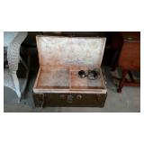 Military foot locker with till - 31 x 16.5 x 13,