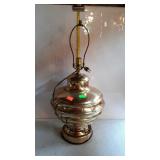 Brass table lamp, no shade - 27" tall