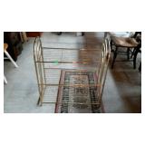 Brass shelf unit with three shelves - 29 x 13 x