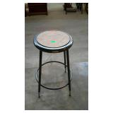Industrial drafting stool - 26" high with 14"