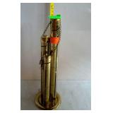 Brass coin bank with lock & keys