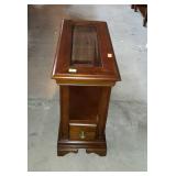 Glass top end table by Peters-Revington Furniture