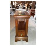 Glass top end table by Peters-Revington Furniture