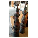 Yard décor - 54" tall iron looking, finial
