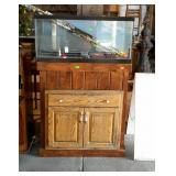 Aquarium with lid, stand, and bulbs, no light