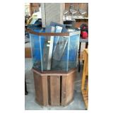 Aquarium with lid, light, and stand - pine stand