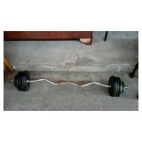 Weight bar with weights