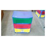 Sterilite "Kids Stuff" wide 3-drawer cart -