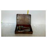 Tools - tin box with misc tools and automatic