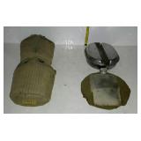 Camping lot - three canteens, and one mess kit