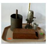 Misc - trench art shell casing, pine match
