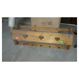 Wall hanging coat decor rack