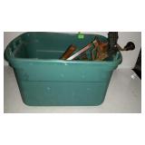 Tools - Yankee screw driver, hammers, hack saw,
