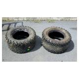 Two lawn mower tires, made by Carlisle, they are