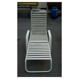 Metal framed lounge chair