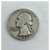 1951 D Washington Quarter